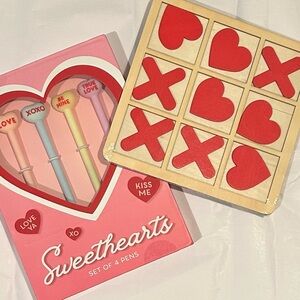 Valentine's Day Sweetheart Pens & Tic Tac Toe Bundle NWT